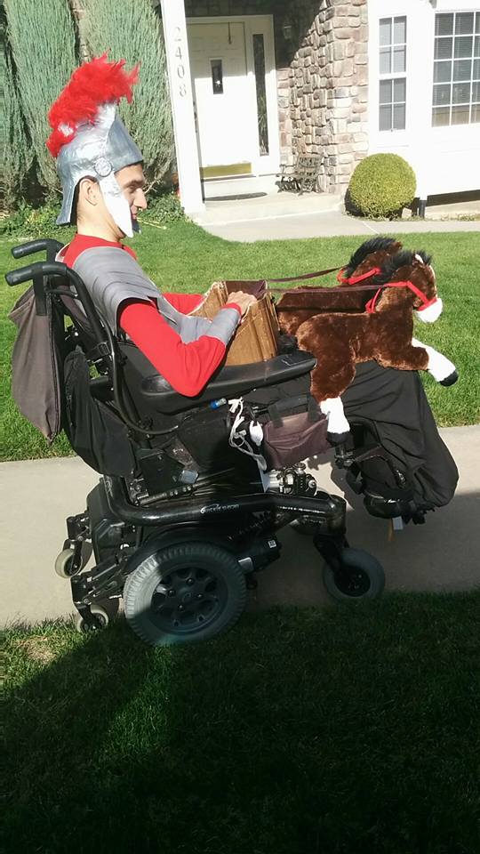 This is a comic con costume that Tess built for me. I'm a CHAIR-iot! :)
