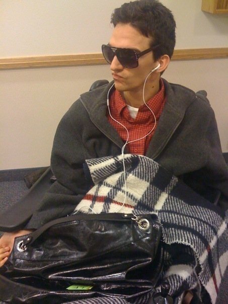 Camilla left her purse on my lap. Then this happened.