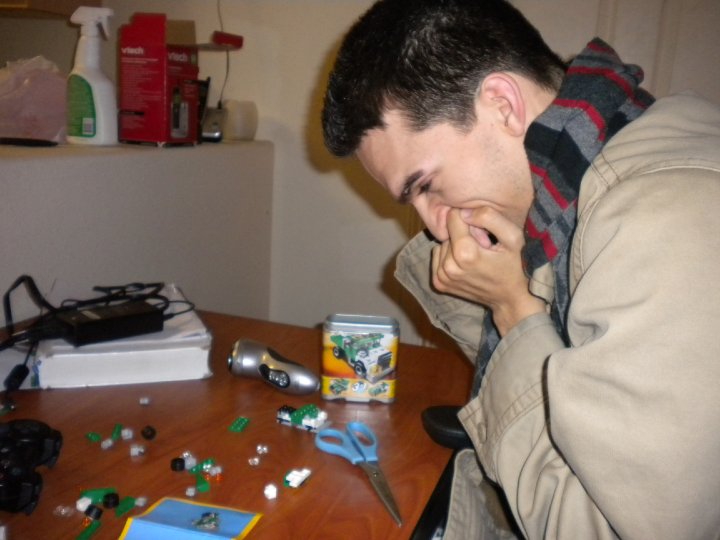 One day at college, I decided to build a lego set, all by myself. It took 3 hours, but I totally did it.