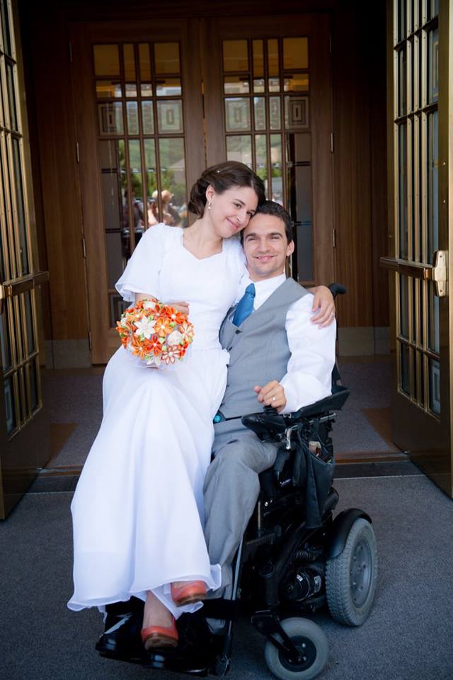 Literally the first picture taken as a married couple.